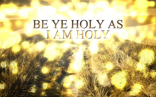 "Because it is written, Be ye holy; for I am holy." (1 Pet 1:16 KJV)